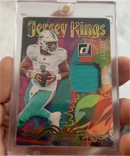 2023 Donruss #JK-29 Tua Tagovailoa Jersey Kings Patch — front
