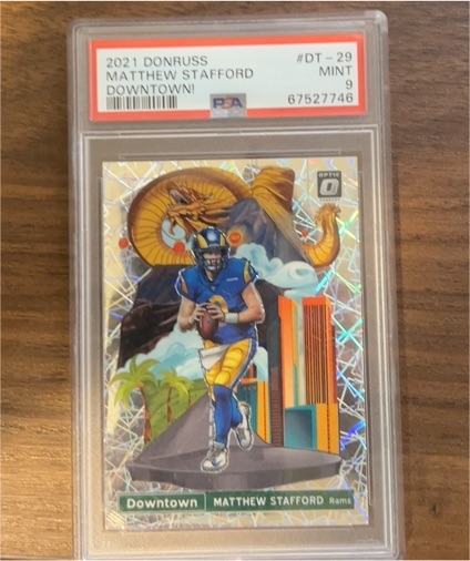 2021 Panini Donruss Optic Downtown #DT-29 Matthew Stafford — front