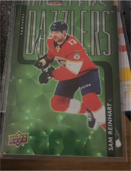 2025-26 Upper Deck Series 1 Blue Dazzlers #DZ-6 Sam Reinhart — front