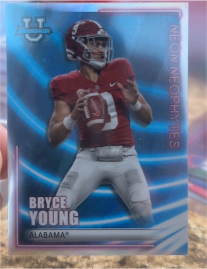 2022 Bowman's Best University #NN-3 Bryce Young Neon Neophytes — front
