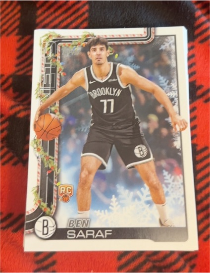 2025-26 Topps Holiday #H186 Ben Saraf — front