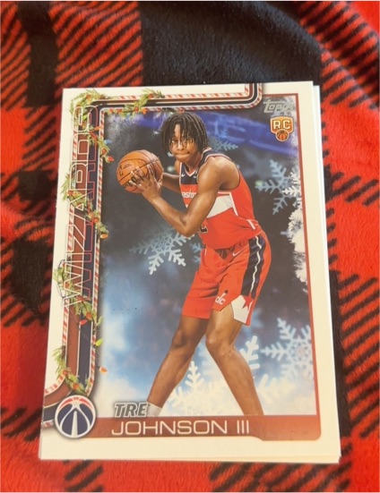 2025-26 Topps Holiday #H166 Tre Johnson III — front