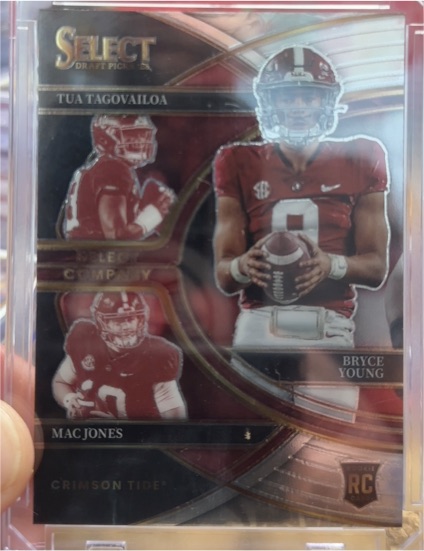 2023 Panini Select Draft Picks #SC-AL Bryce Young / Tua Tagovailoa / Mac Jones — front