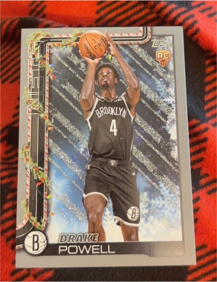2025-26 Topps Holiday #H182 Drake Powell — front