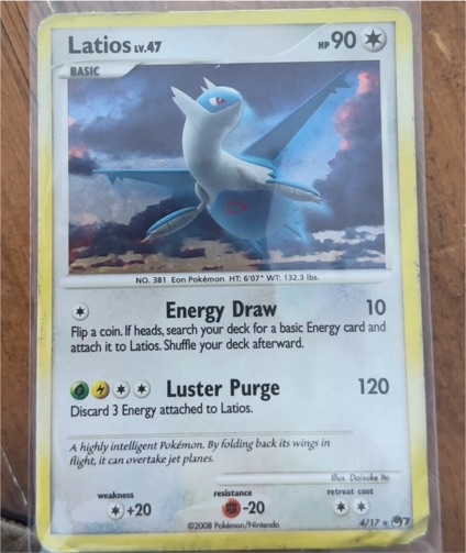 2008 Pokémon POP Series 7 #4 Latios — front