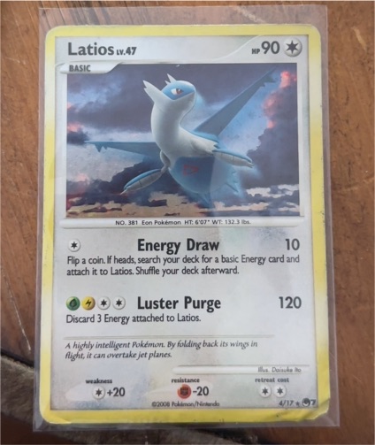 2008 Pokémon POP Series 7 #4 Latios — front