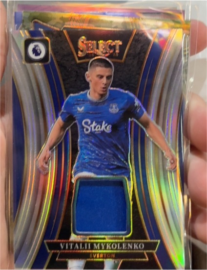 2024 Panini Select EPL Memorabilia Vitalii Mykolenko Everton #SM-VM — front