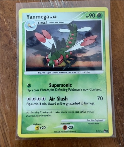 2008 Pokemon POP Series 8 #5 Yanmega — front
