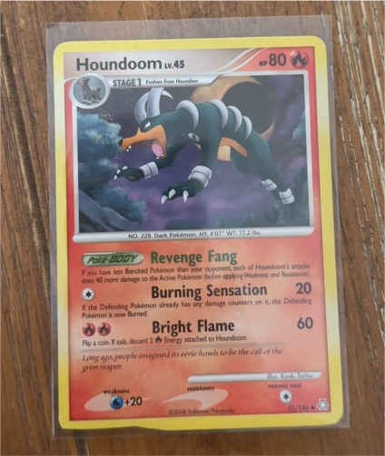 2008 Pokemon Legends Awakened #57 Houndoom — front