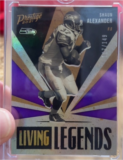 2021 Panini Prestige Living Legends #LL-27 Shaun Alexander — front