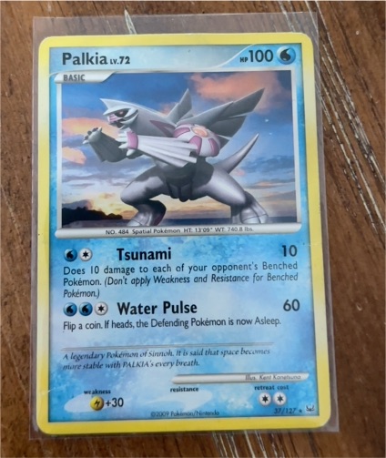 2009 Platinum #37 Palkia — front