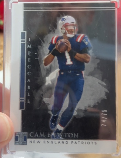 2020 Panini Impeccable #74 Cam Newton — front