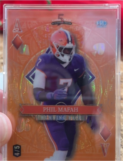 2024 Wild Card 5 Card Draw #A5 Phil Mafah — front