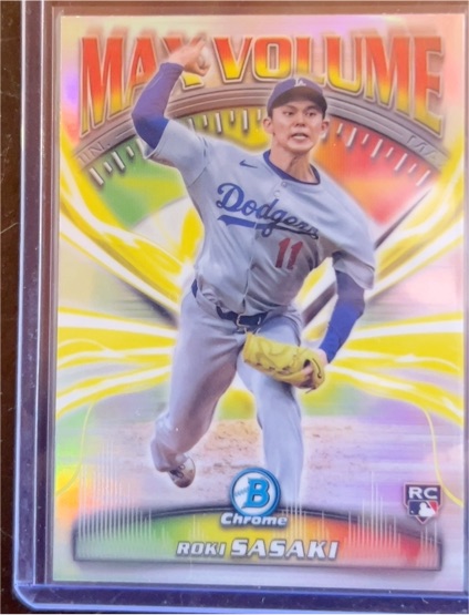 2025 Bowman Chrome Max Volume #MV-1 Roki Sasaki — front