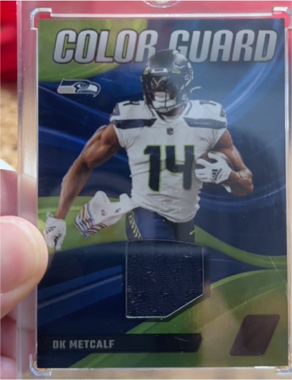 2023 Panini Zenith Color Guard #CG-18 DK Metcalf — front