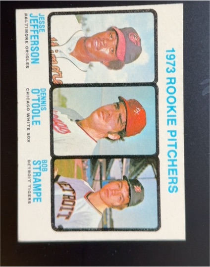 1973 Topps #604 Jesse Jefferson / Dennis O'Toole / Bob Strampe — front