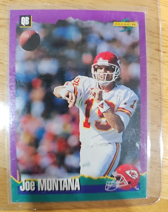 1994 Score #67 Joe Montana Kansas City Chiefs — front