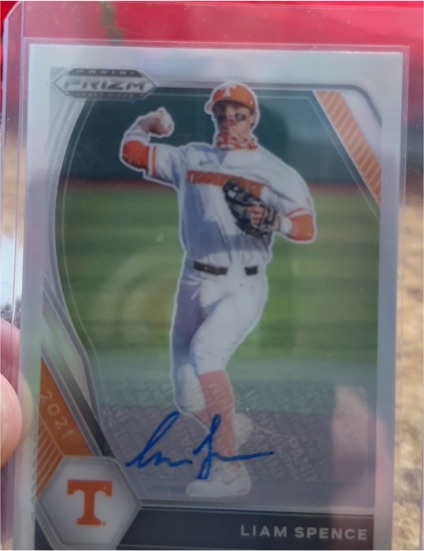 2021 Panini Prizm Draft Picks #PDP154 Liam Spence — front