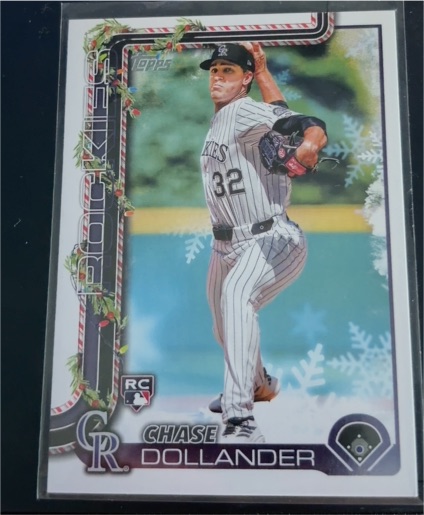 2025 Topps Holiday #H130 Chase Dollander — front
