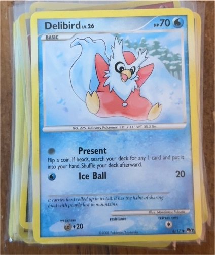 2008 Pokémon POP Series 7 #6 Delibird — front