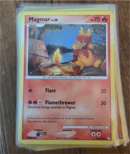 2007 Pokemon Mysterious Treasures #54 Magmar — front