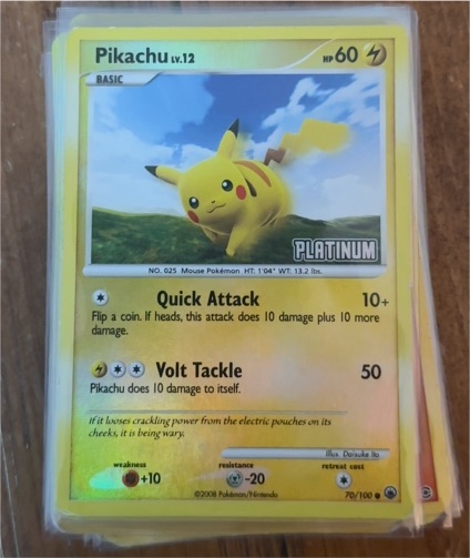 2008 Pokémon Majestic Dawn #70 Pikachu — front