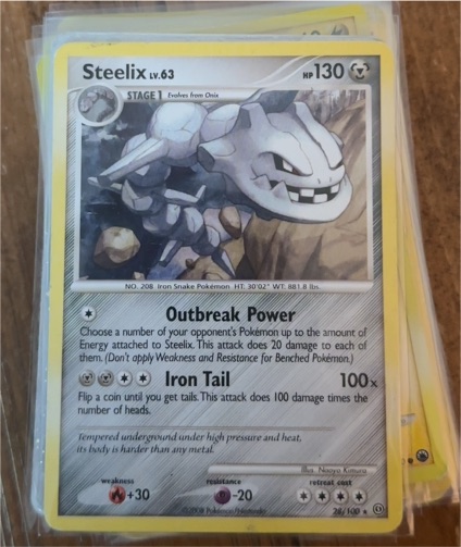 2007 Pokémon Diamond & Pearl Stormfront #28 Steelix — front