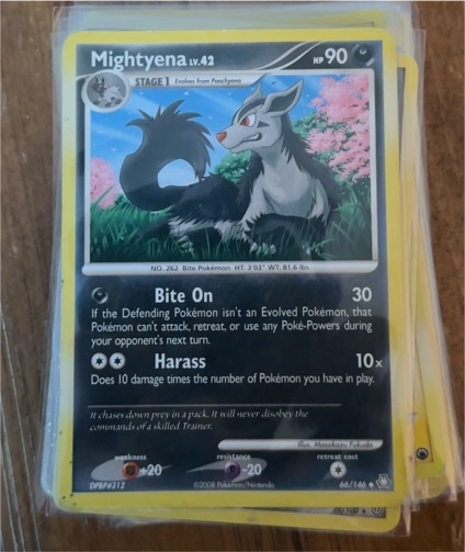 2008 Pokémon Legends Awakened #66 Mightyena — front