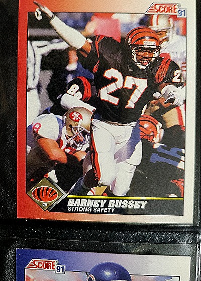1991 Score #187 Barney Bussey — front