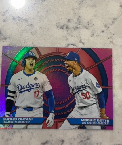 2025 Topps Series 2 Dynamic Duos #DD-2 Shohei Ohtani/Mookie Betts — front
