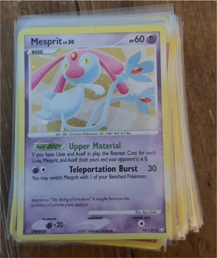 2007 Pokémon Mysterious Treasures #14 Mesprit — front