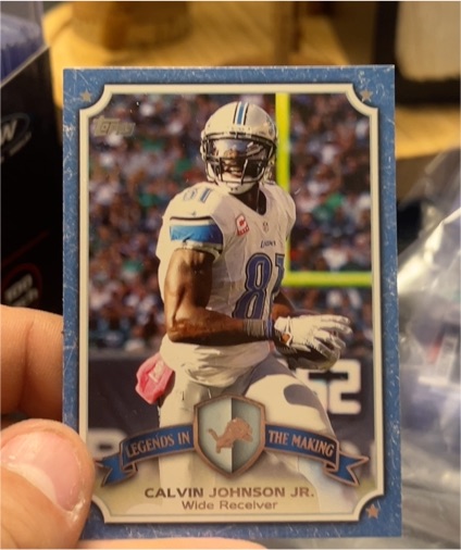 2013 Topps Legends in the Making #LM-CJ Calvin Johnson Jr. — front