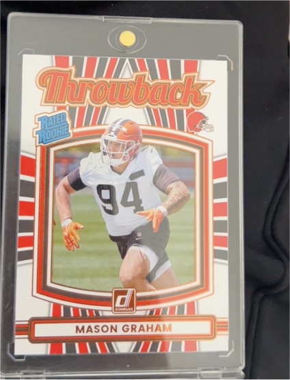 2025 Donruss #40 Mason Graham Rated Rookie Throwback — front