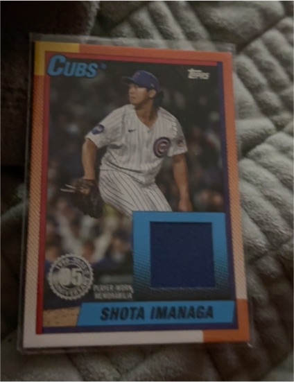 2025 Topps Series 1 1990 Topps Baseball Relics #T90R-SI Shota Imanaga — front