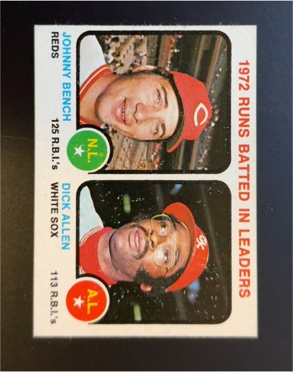 1973 Topps #63 Johnny Bench / Dick Allen — front