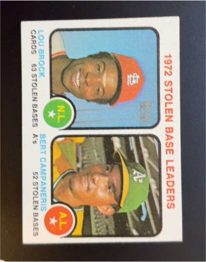 1973 Topps #64 Lou Brock / Bert Campaneris — front