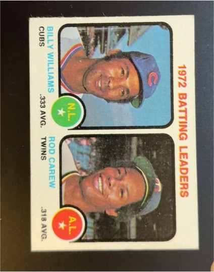 1973 Topps #61 1972 Batting Leaders Billy Williams Rod Carew — front