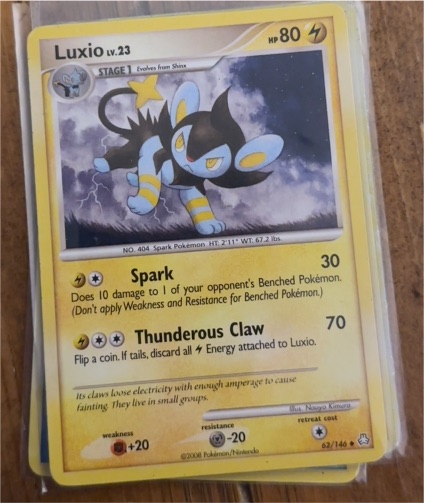 2008 Pokemon Legends Awakened #62 Luxio — front