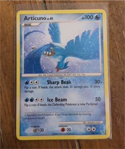 2009 Pokémon Platinum Supreme Victors #16 Articuno — front