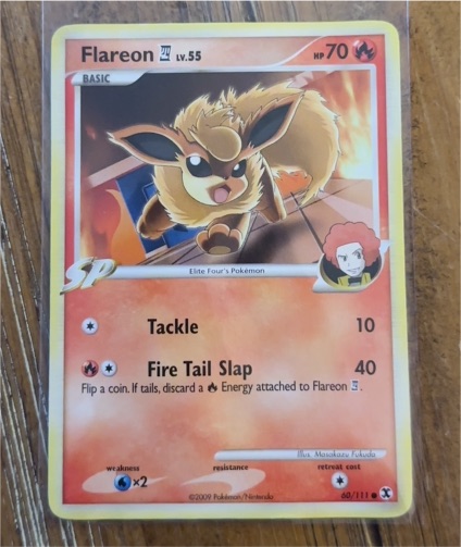 2009 Pokémon Platinum Rising Rivals #60 Flareon — front