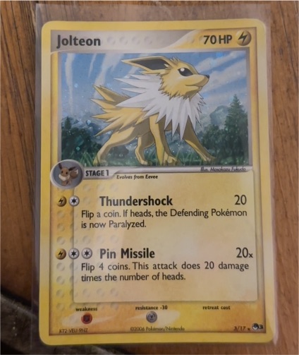 2006 Pokemon POP Series 3 #3 Jolteon — front