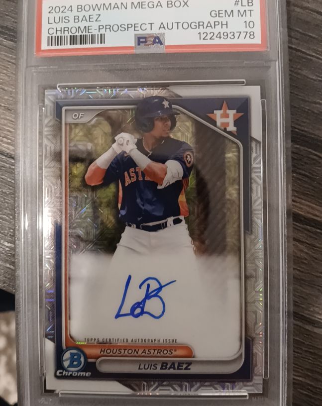 2024 Bowman Chrome Mega Box #BMA-LB Luis Baez — front