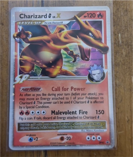 2009 Pokémon DP45 Charizard G LV.X — front