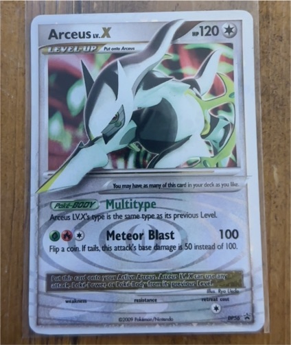 2009 Pokemon Diamond & Pearl #DP56 Arceus lv.X — front