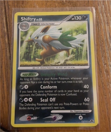 2009 Pokémon Platinum Rising Rivals #13 Shiftry — front