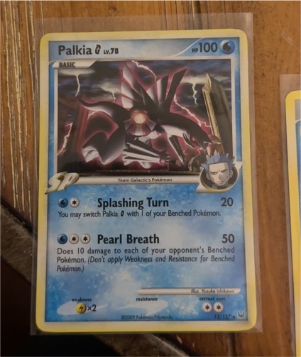 2009 Pokémon Platinum #12 Palkia G — front