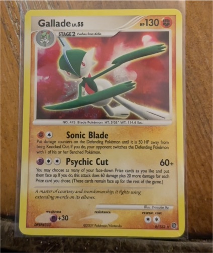 2007 Pokémon Secret Wonders #6 Gallade — front