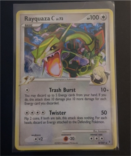 2009 Pokémon Supreme Victors #8 Rayquaza C — front