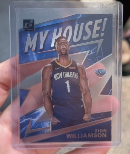2019-20 Panini Donruss Optic #15 Zion Williamson My House Rookie — front