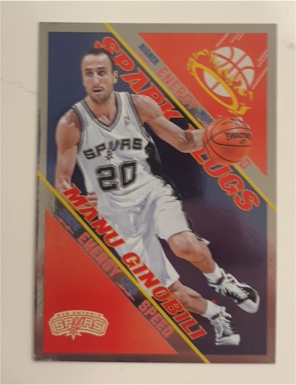 2013-14 Panini Hoops Spark Plugs #15 Manu Ginobili — front